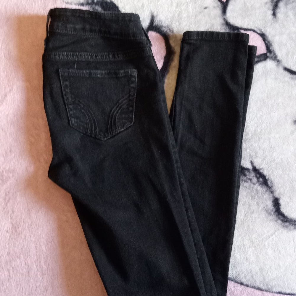 Black Hollister Size 1 Skinny Jeans